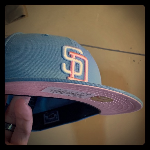 cotton candy mlb hats